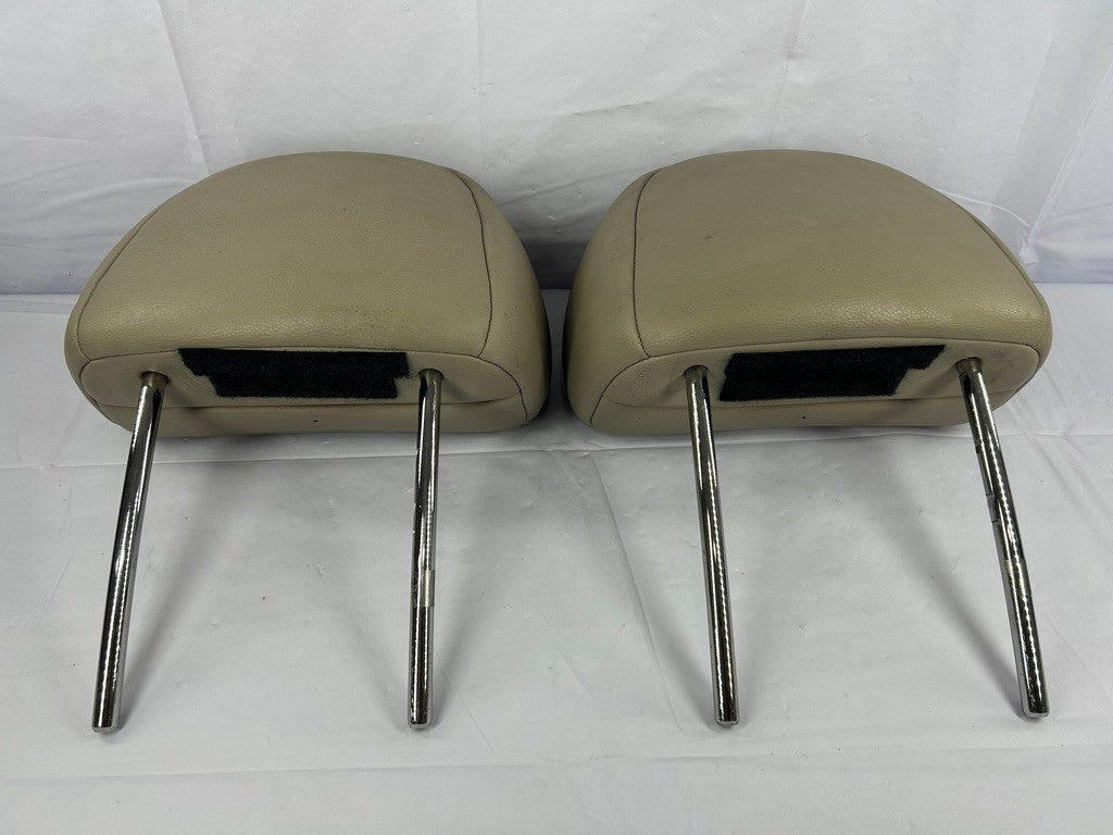 2005-2009 Subaru Legacy Outback Front Headrest Set Leather Tan OEM
