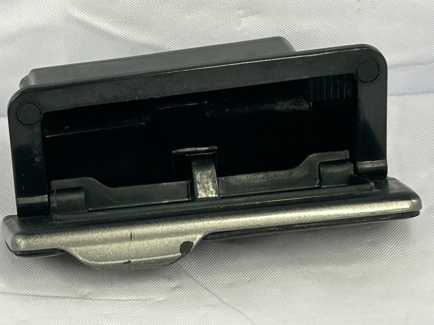 2002-2004 Toyota Sequoia Left Rear Door Ashtray Pocket Woodgrain Silver OEM