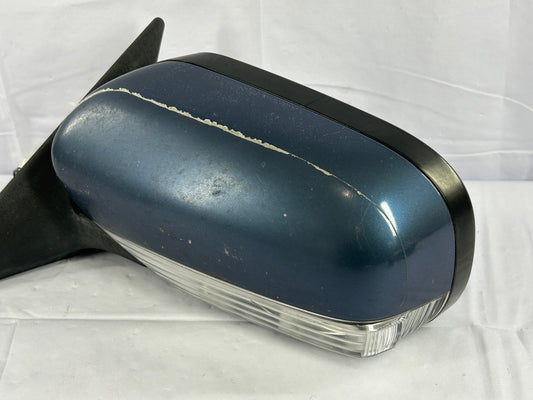 2008-2009 Subaru Outback Left 8-WIRE Side Mirror Signal Heated 64Z Blue OEM