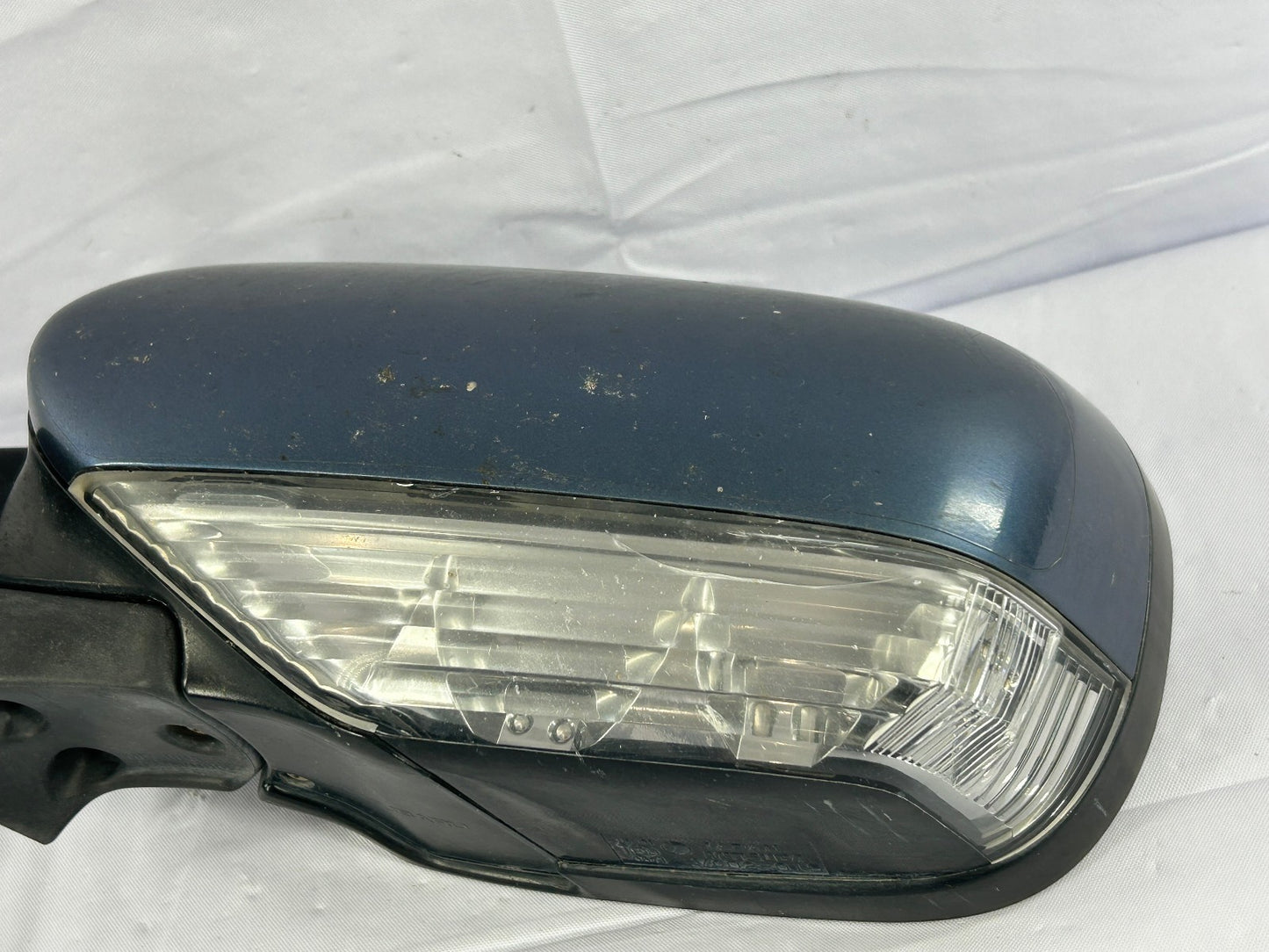 2008-2009 Subaru Outback Left 8-WIRE Side Mirror Signal Heated 64Z Blue OEM
