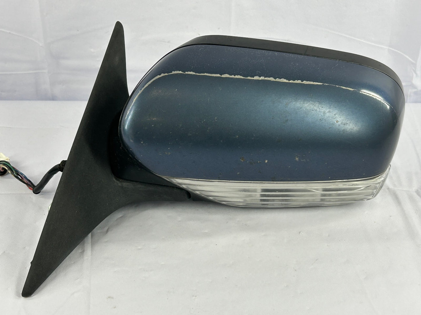 2008-2009 Subaru Outback Left 8-WIRE Side Mirror Signal Heated 64Z Blue OEM