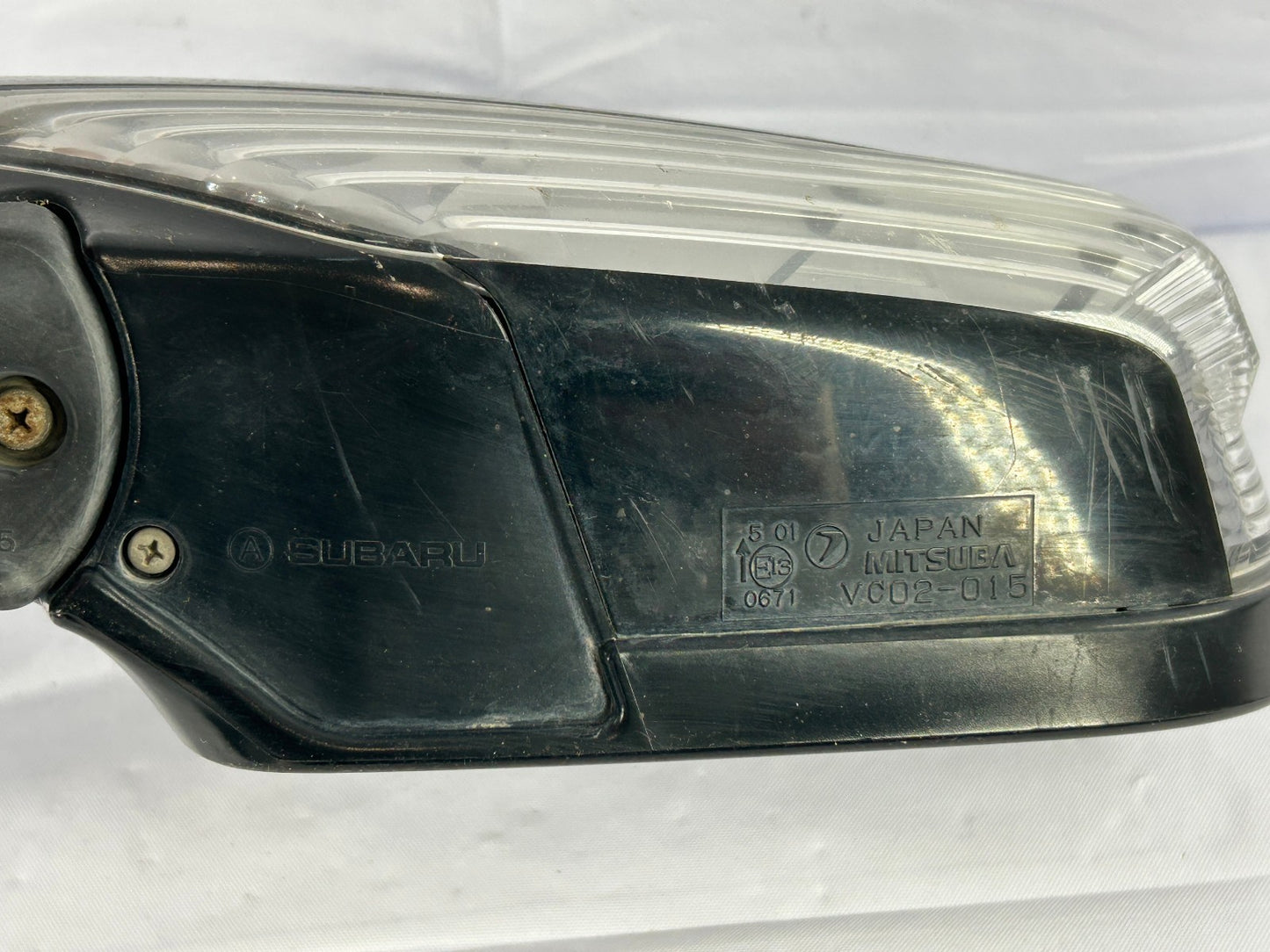 2008-2009 Subaru Outback Left 8-WIRE Side Mirror Signal Heated 64Z Blue OEM