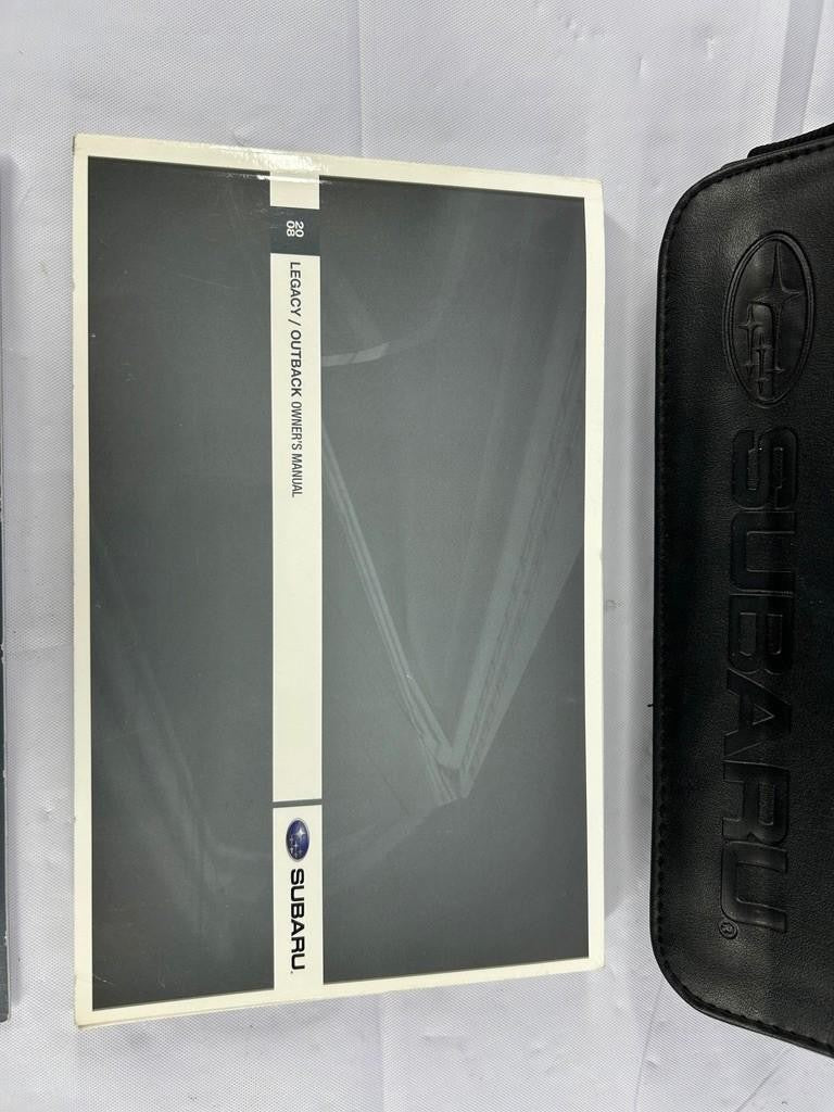 2008 Subaru Legacy Outback Owners Manual Guide with Leather Case OEM