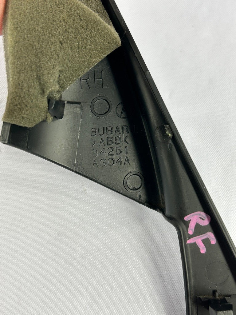 2005-2009 Subaru Outback Right Side Window Corner Mirror Bolt Trim Cover OEM
