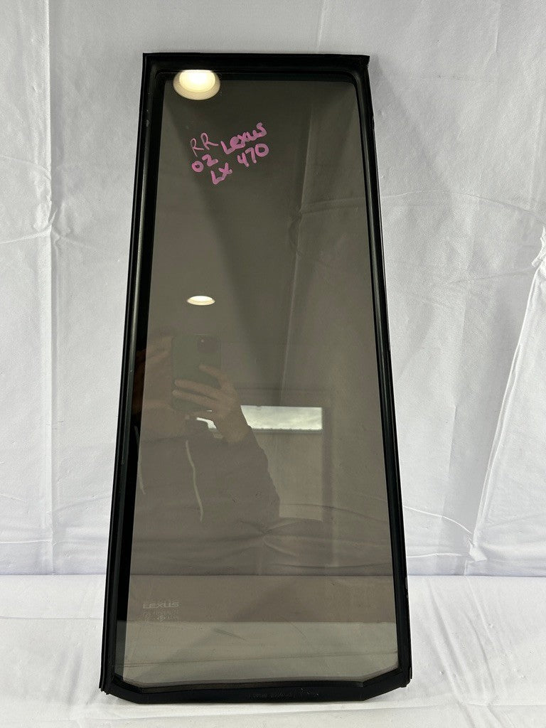 1998-2007 Lexus LX470 Door Window Fixed Vent Glass Rear Right OEM