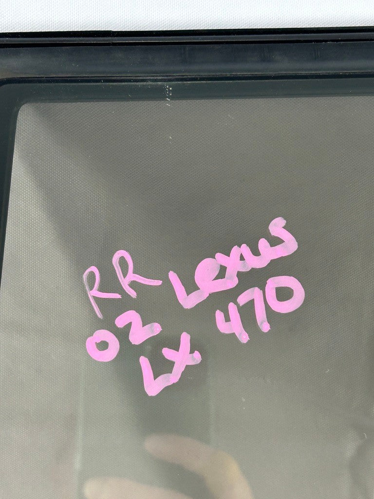 1998-2007 Lexus LX470 Door Window Fixed Vent Glass Rear Right OEM