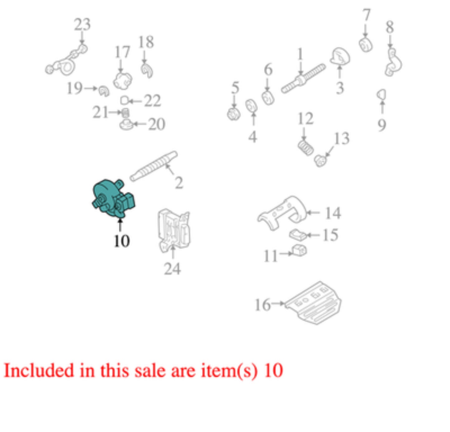 1998-2007 Lexus LX470 Power Steering Column and Steering Assist Motor Assembly