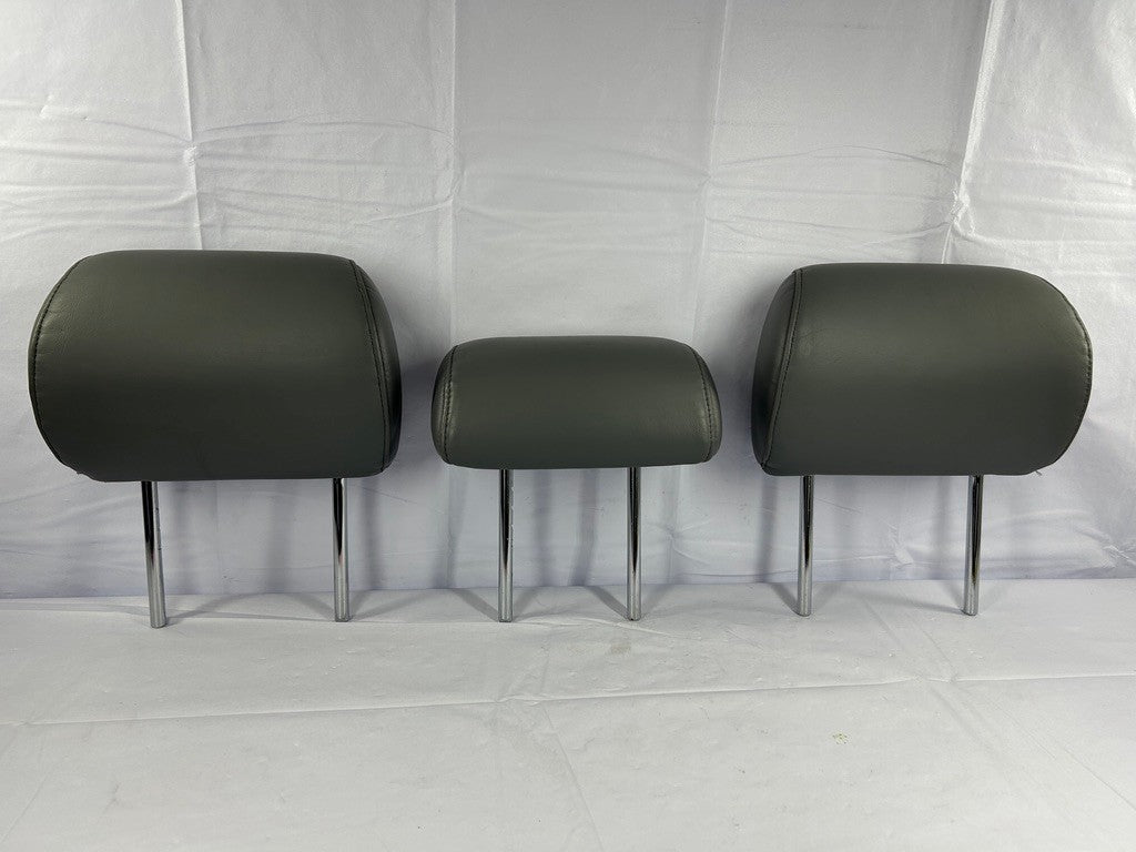 1998-2003 Lexus LX470 Rear Second Row Headrest Set Gray Leather OEM