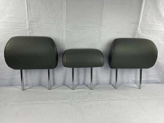 1998-2003 Lexus LX470 Rear Second Row Headrest Set Gray Leather OEM