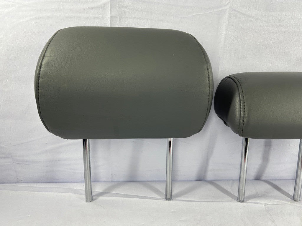 1998-2003 Lexus LX470 Rear Second Row Headrest Set Gray Leather OEM