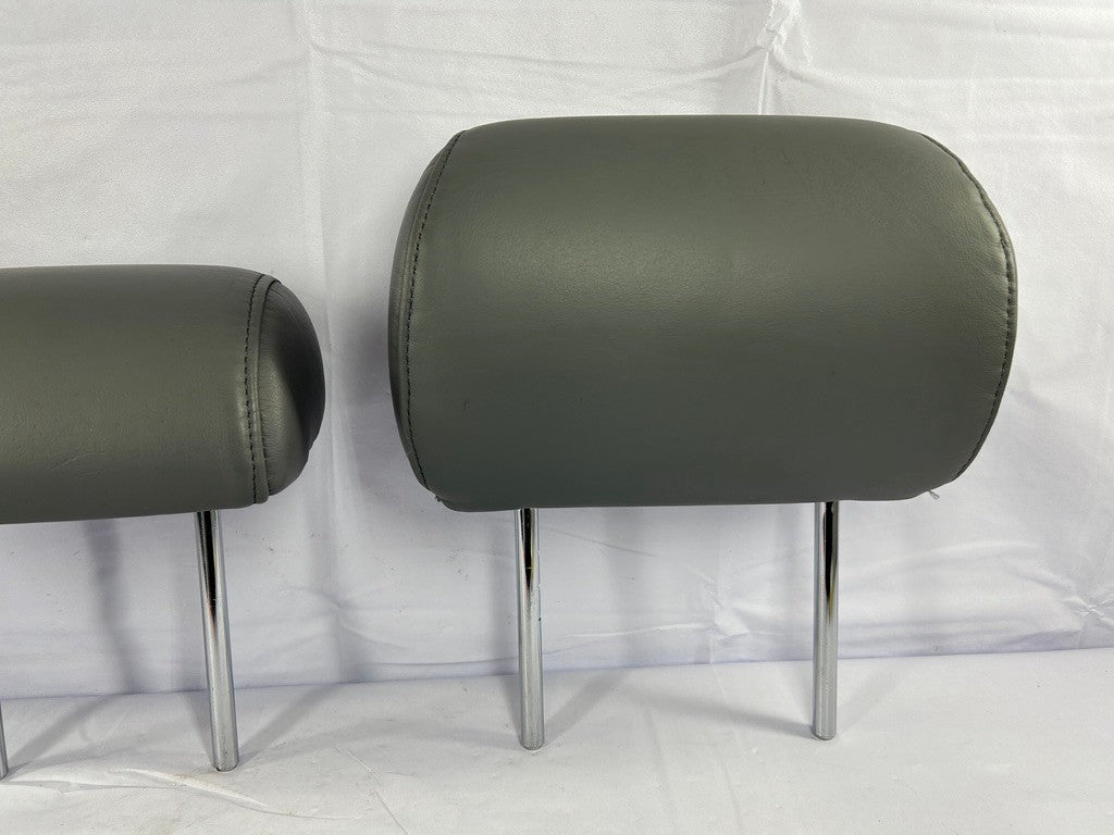 1998-2003 Lexus LX470 Rear Second Row Headrest Set Gray Leather OEM