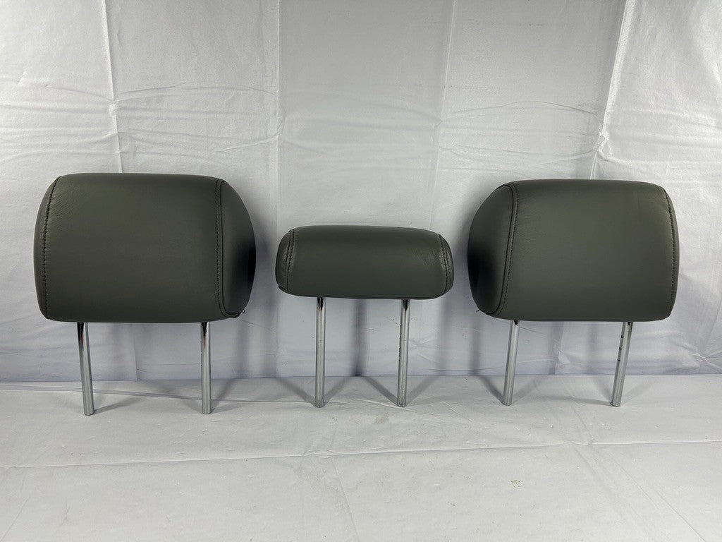 1998-2003 Lexus LX470 Rear Second Row Headrest Set Gray Leather OEM
