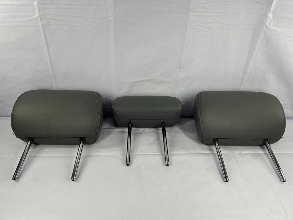 1998-2003 Lexus LX470 Rear Second Row Headrest Set Gray Leather OEM