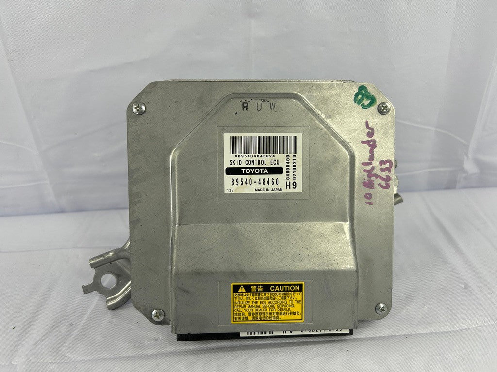 ABS Skid Control ECU 89540-48460 Toyota Hybrid Highlander 2008-2010 OEM