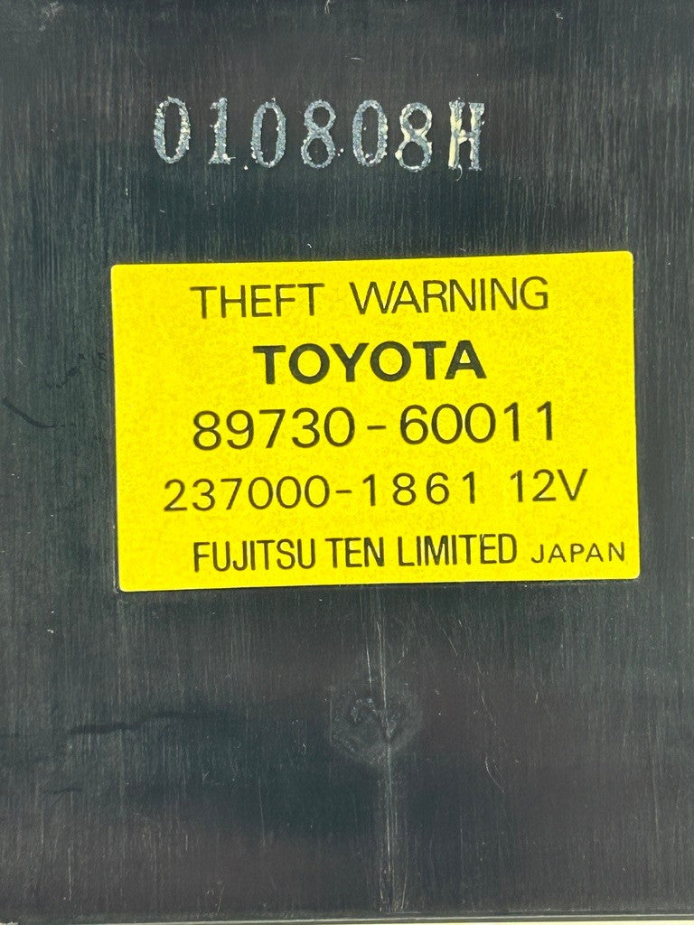 1998-2002 Lexus LX470 Theft Warning Locking Computer Module 89730-60011 OEM