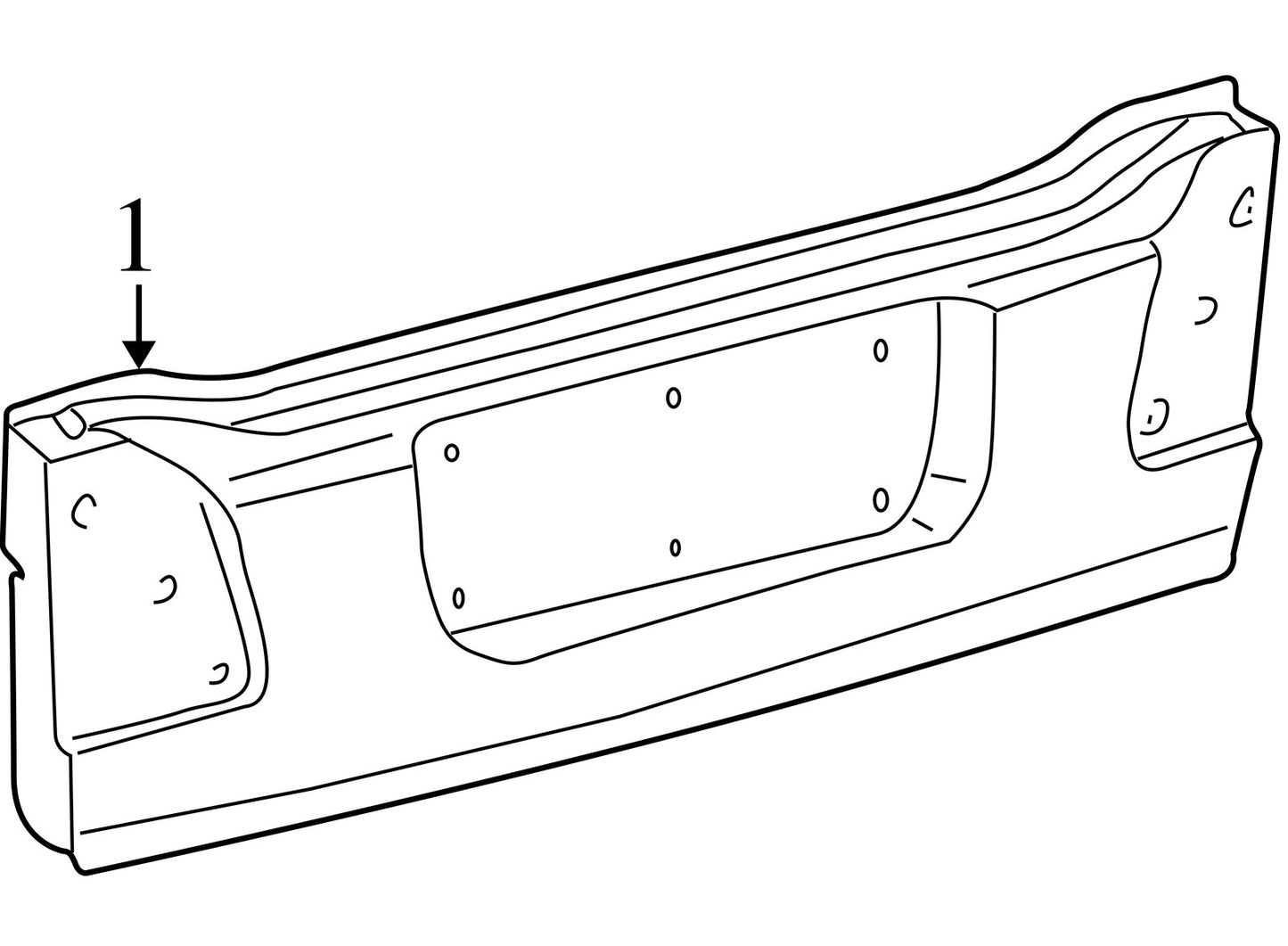 1999-2002 Lexus LX470 Rear Lower Tail Gate Tailgate Panel Shell Black 202 OEM