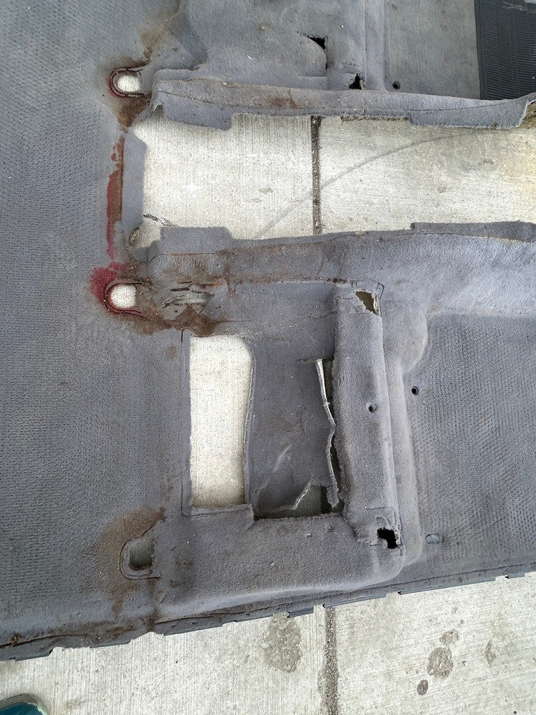 2000-2003 Lexus LX470 Front Cabin Carpet Mat Gray 58510-6C180-B0