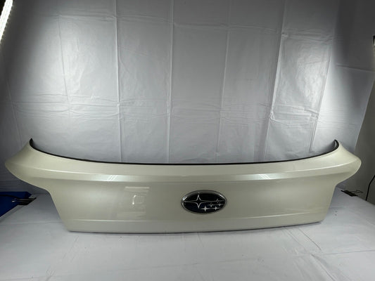 2012-2014 Subaru Outback Trunk Hatch Trim Finish Panel Garnish White 37J OEM