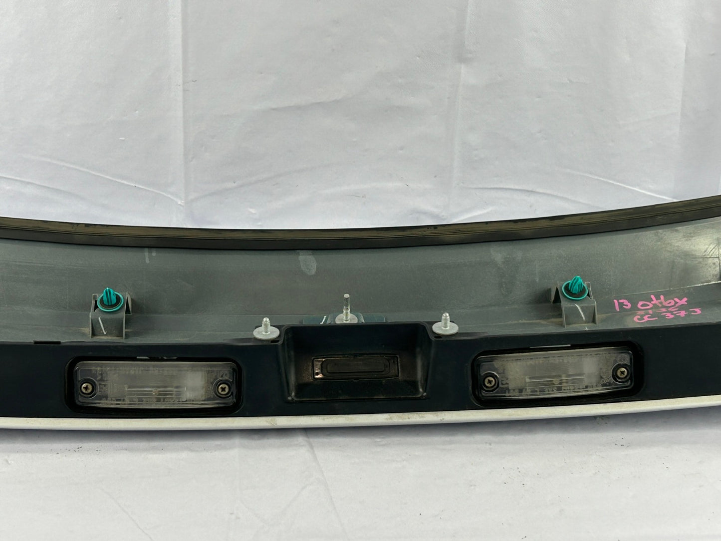 2012-2014 Subaru Outback Trunk Hatch Trim Finish Panel Garnish White 37J OEM