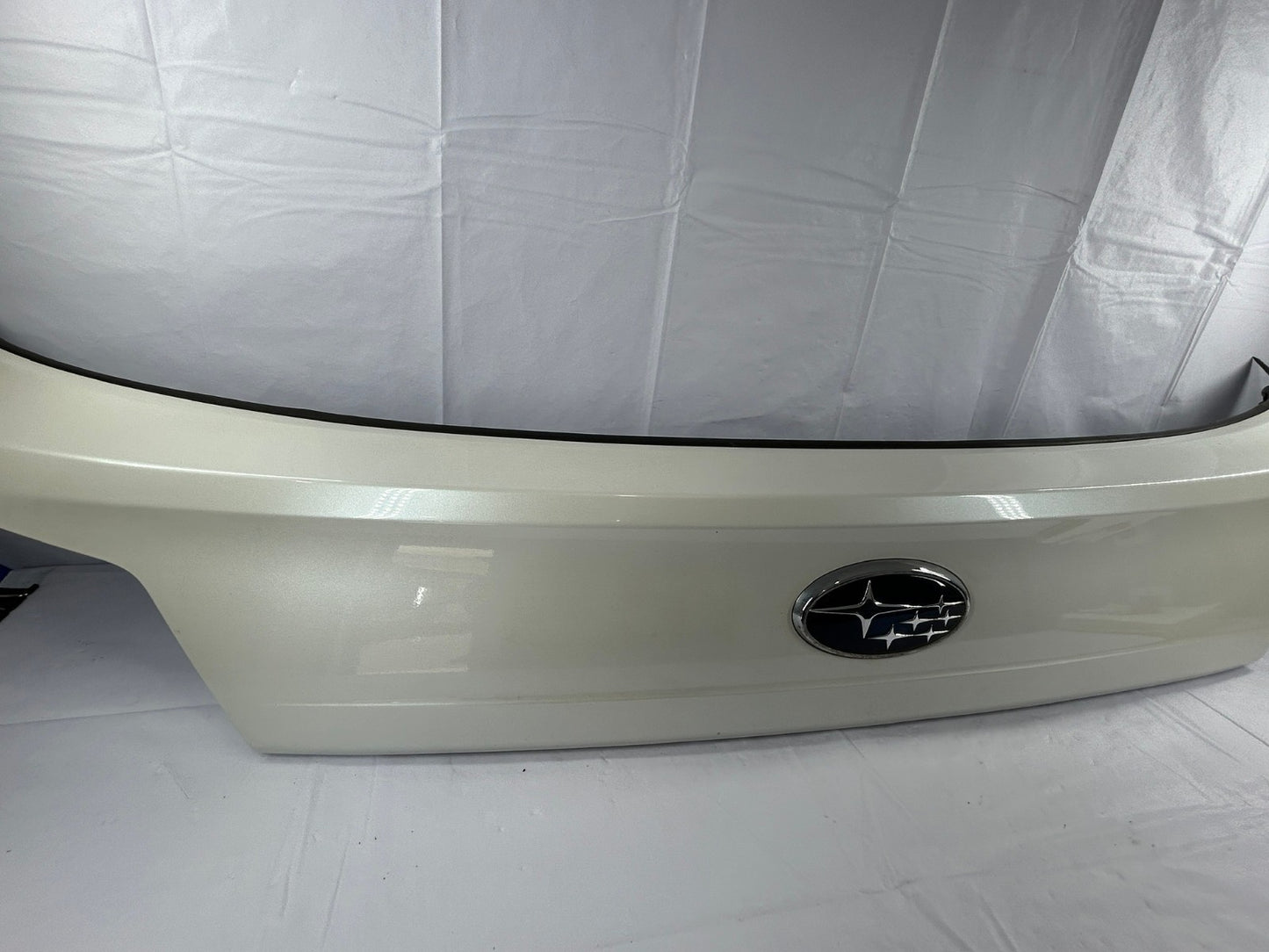 2012-2014 Subaru Outback Trunk Hatch Trim Finish Panel Garnish White 37J OEM