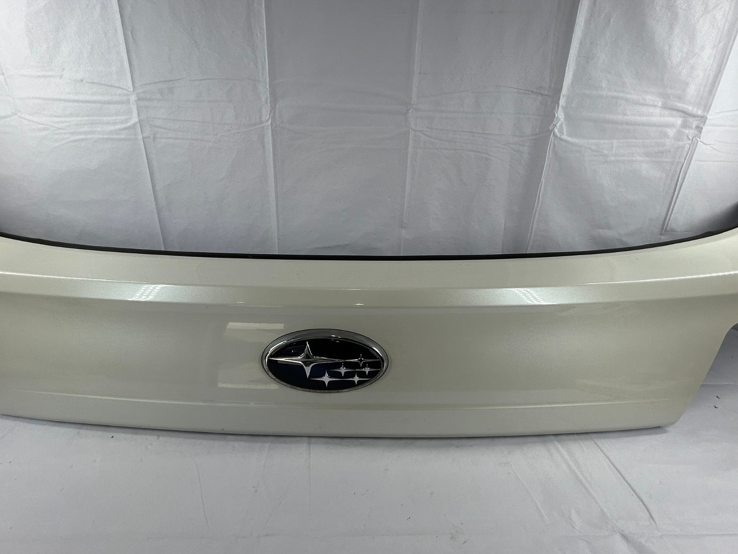 2012-2014 Subaru Outback Trunk Hatch Trim Finish Panel Garnish White 37J OEM