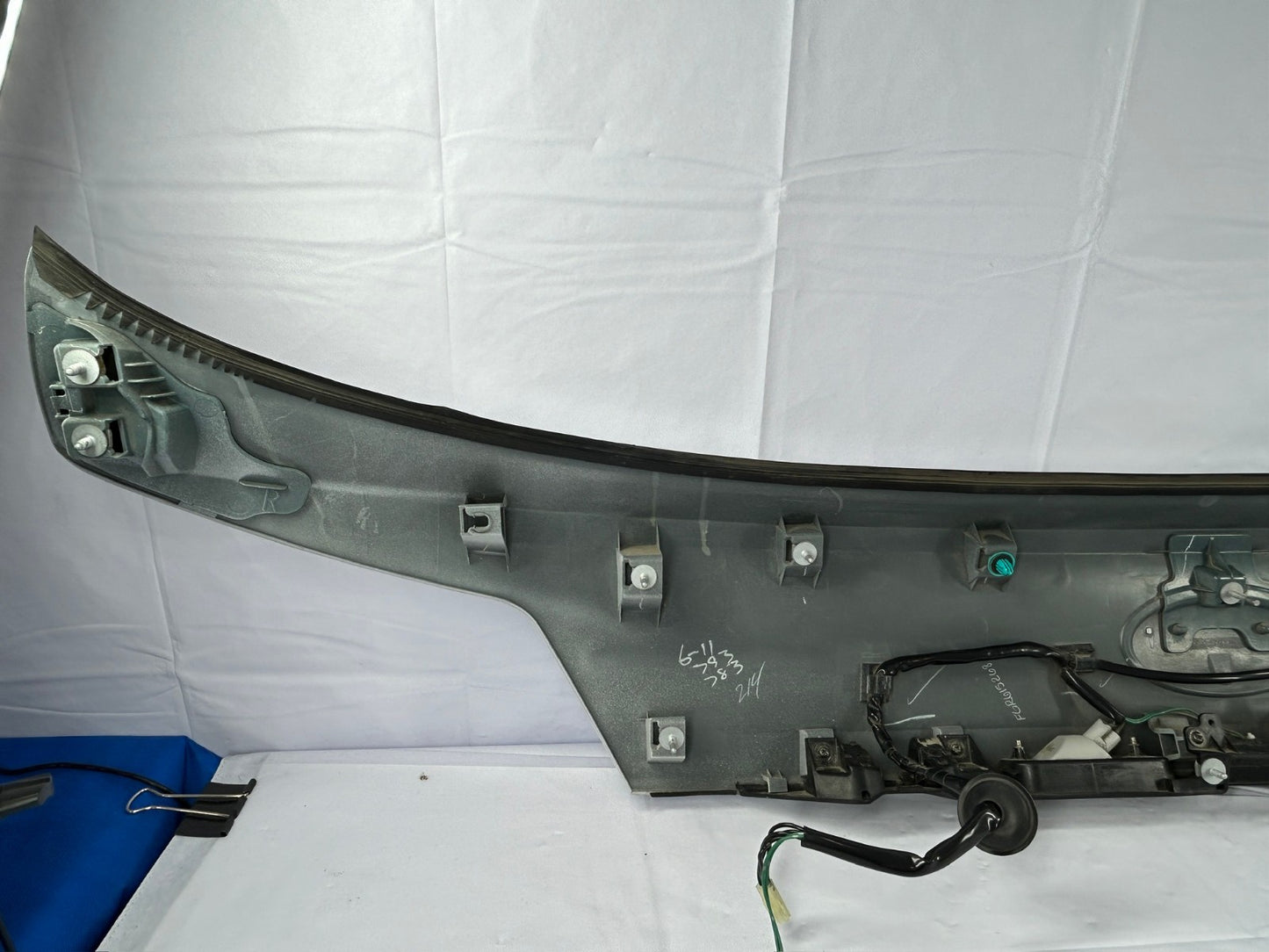 2012-2014 Subaru Outback Trunk Hatch Trim Finish Panel Garnish White 37J OEM