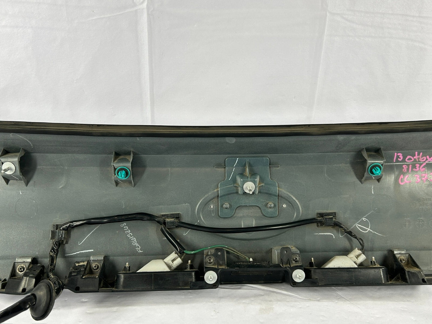 2012-2014 Subaru Outback Trunk Hatch Trim Finish Panel Garnish White 37J OEM