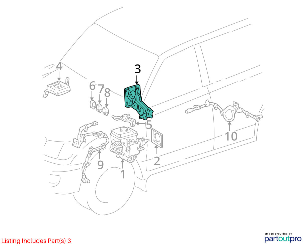 1998-2007 Lexus LX470 Front Brake Pedal Assembly OEM