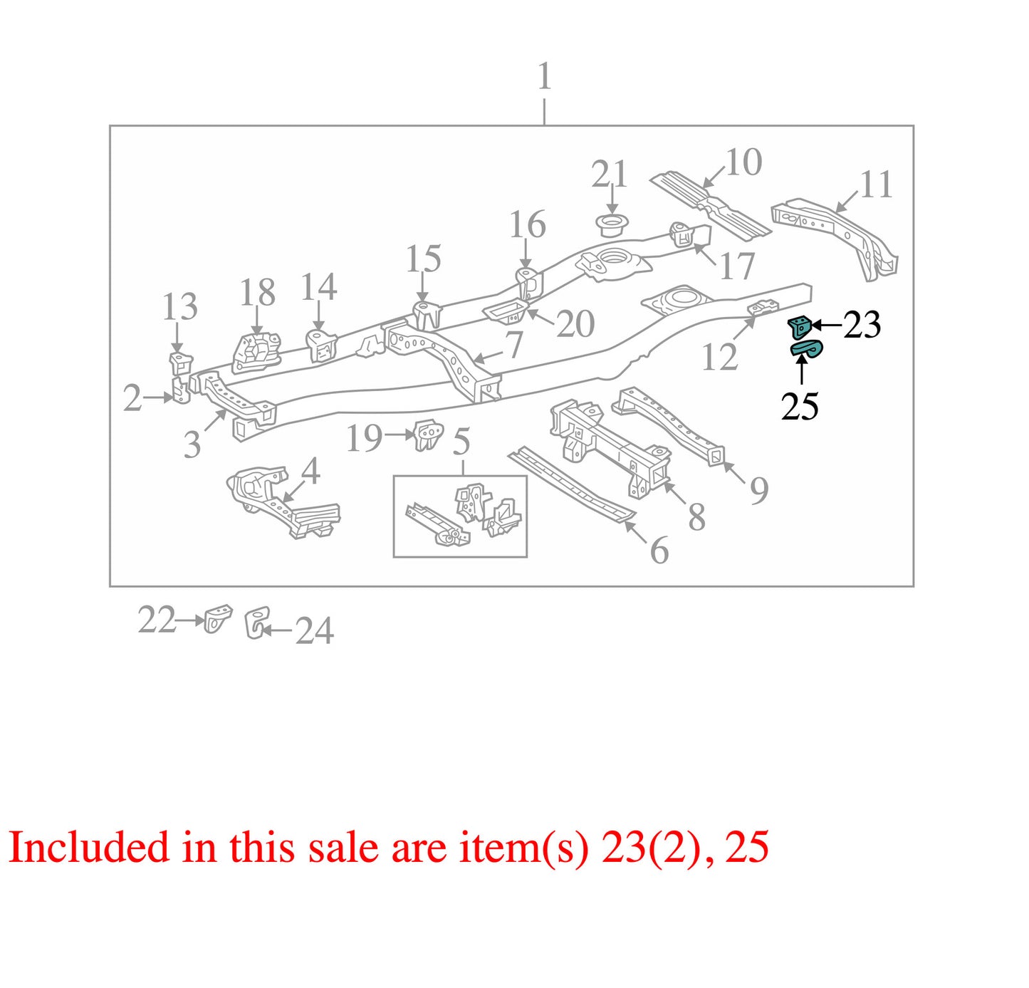 1998-2007 Lexus LX470 Rear Tow Hook Set OEM
