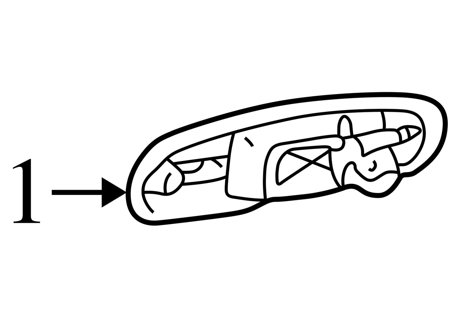 1998-2007 Lexus LX470 Left Rear Exterior Door Handle Black 202 OEM