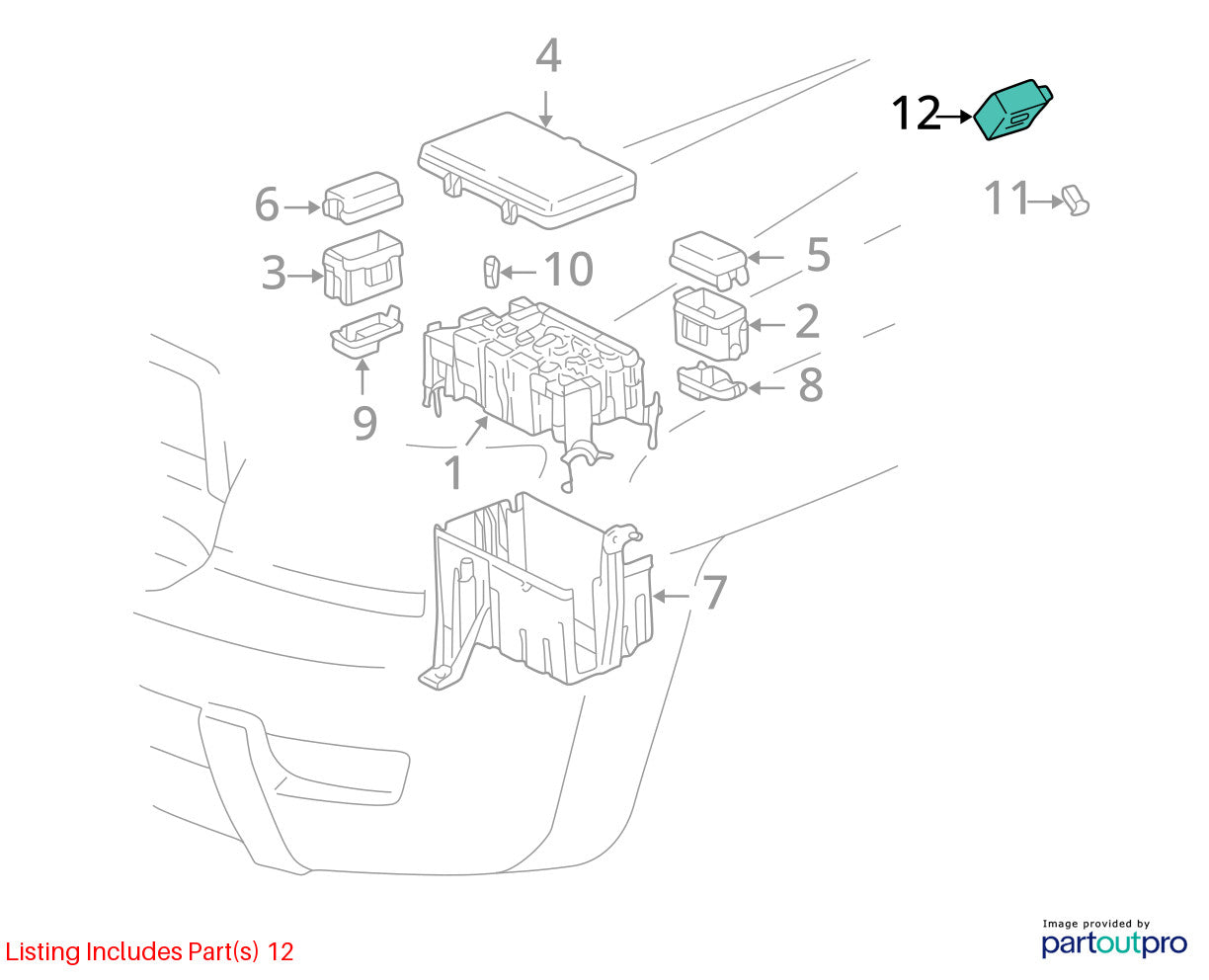 Lexus LX470 Relay ABS Skid Traction 88263-24030 OEM