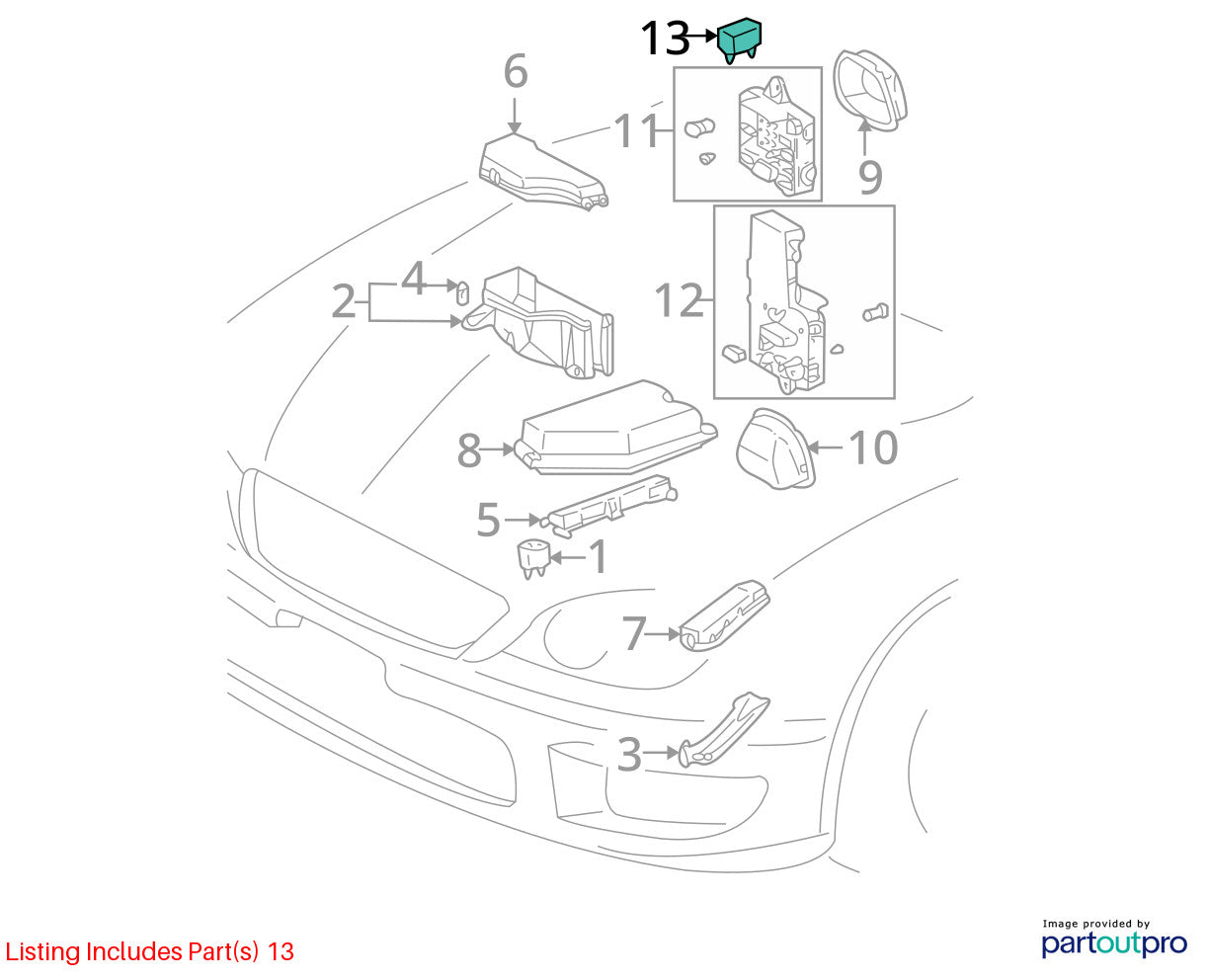 Toyota Lexus Denso Light Control Relay 12V 85916-30060, 056800-2280 OEM