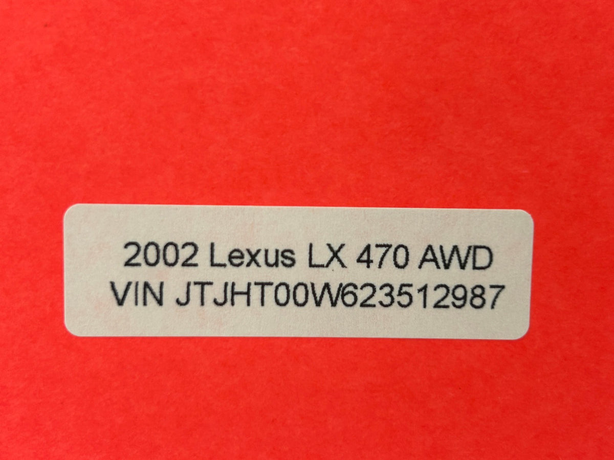 98-07 Lexus LX470 Right Seat Track Mount Bolt Rail Cap Cover OEM 72157-60100-B1