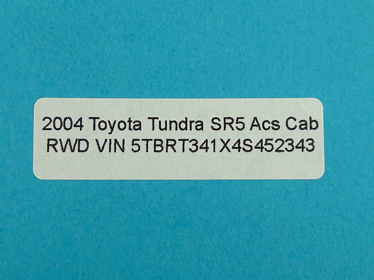 2003-2005 Toyota Tundra Front Headrest Set Brown Cloth OEM 71910-0C090
