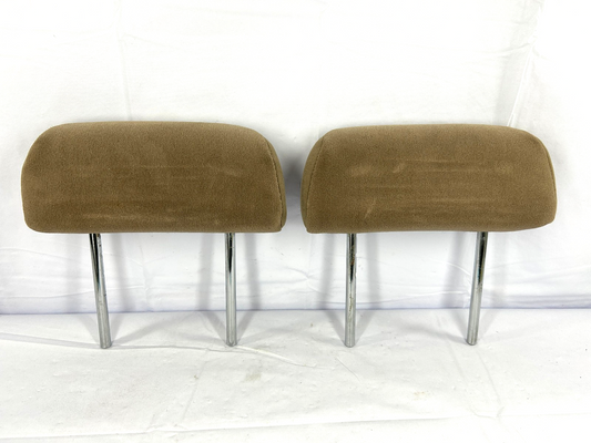 2002-2005 Toyota Tundra Rear Headrest Set Brown Cloth OEM