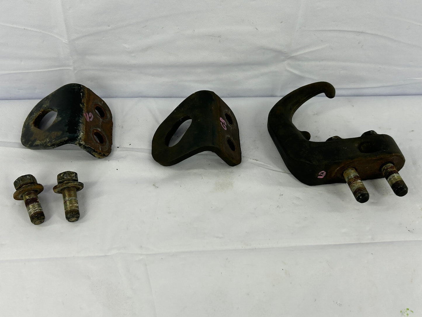 2000-2006 Toyota Tundra Front Tow Hook Bracket Set with Bolts OEM
