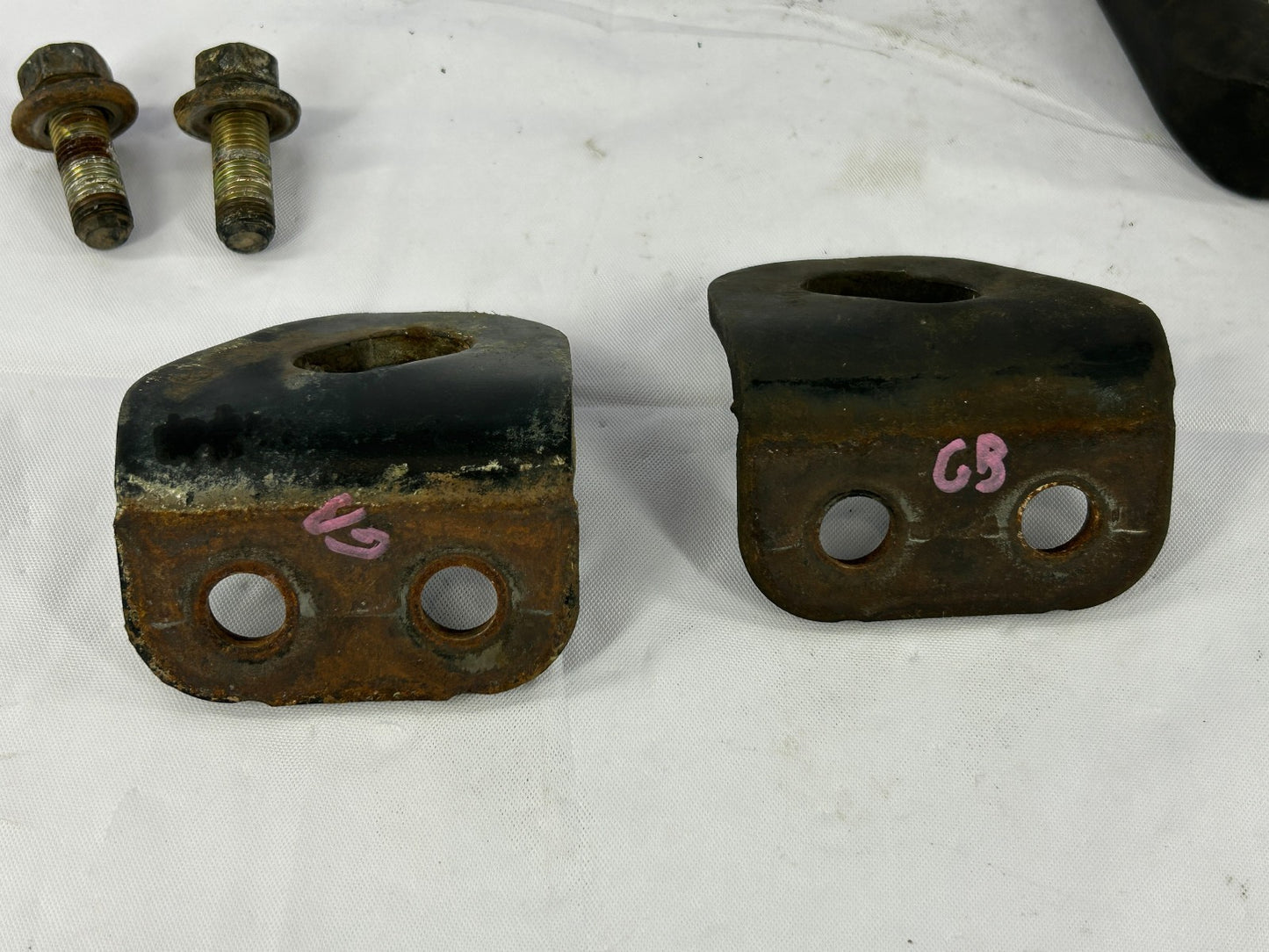 2000-2006 Toyota Tundra Front Tow Hook Bracket Set with Bolts OEM