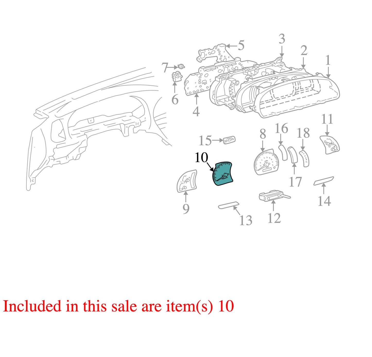 2000-2004 Toyota Tundra Tachometer Gauge OEM