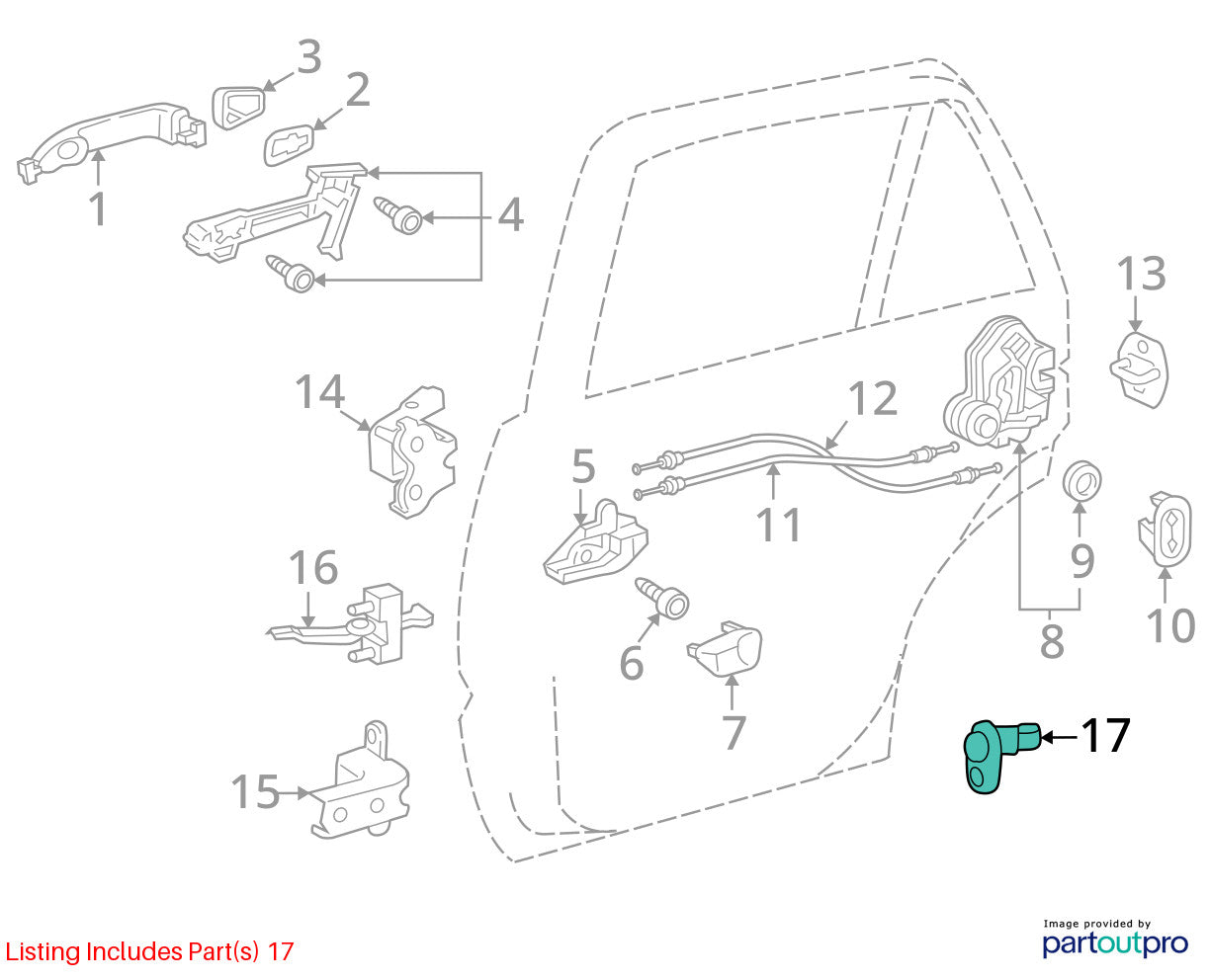 2000-2006 Toyota Tundra Access Cab Door Open Ajar Sensor OEM