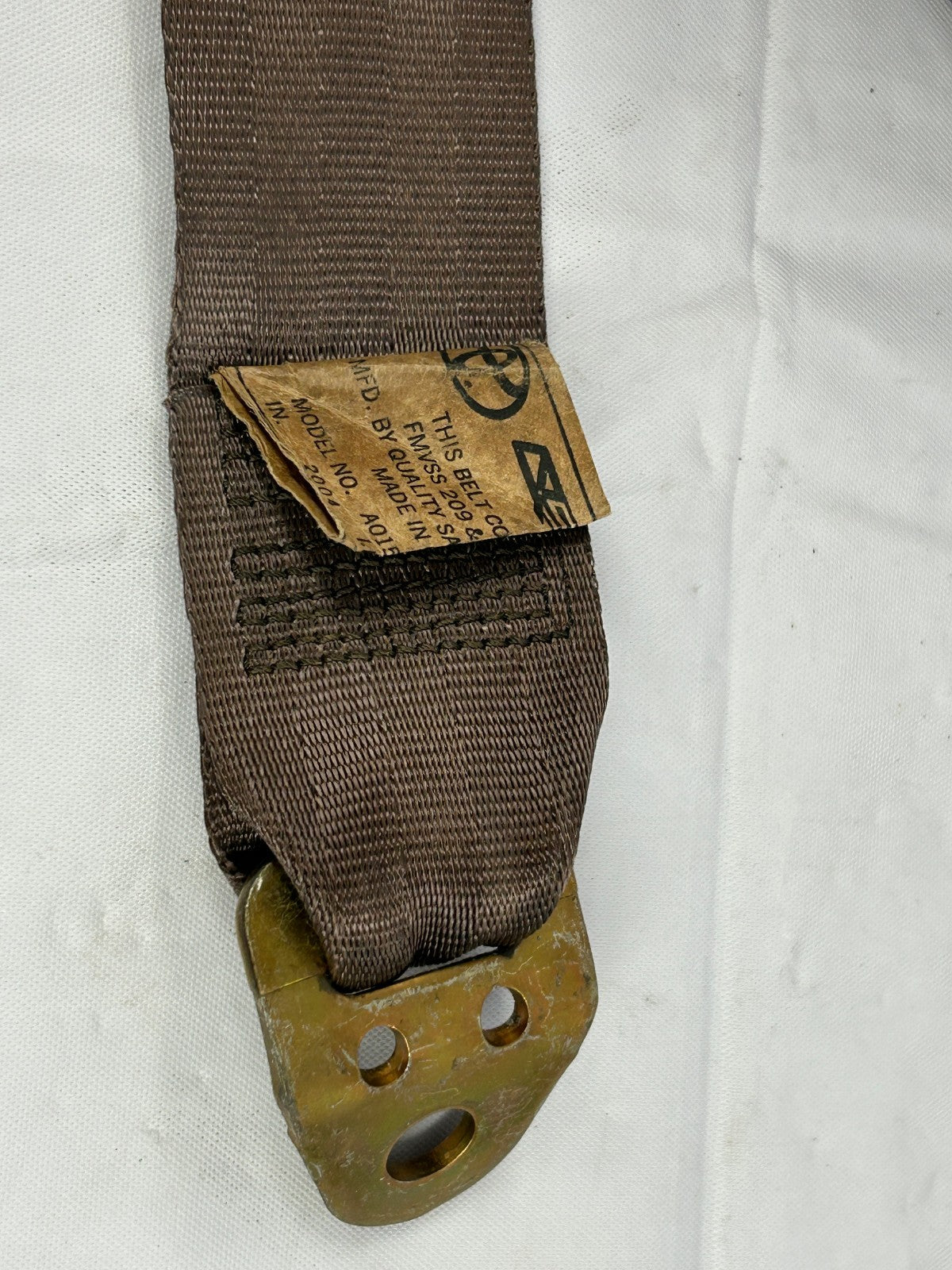 2000-2006 Toyota Tundra Extended Cab Rear Seat Belt Lap Belt Brown OEM