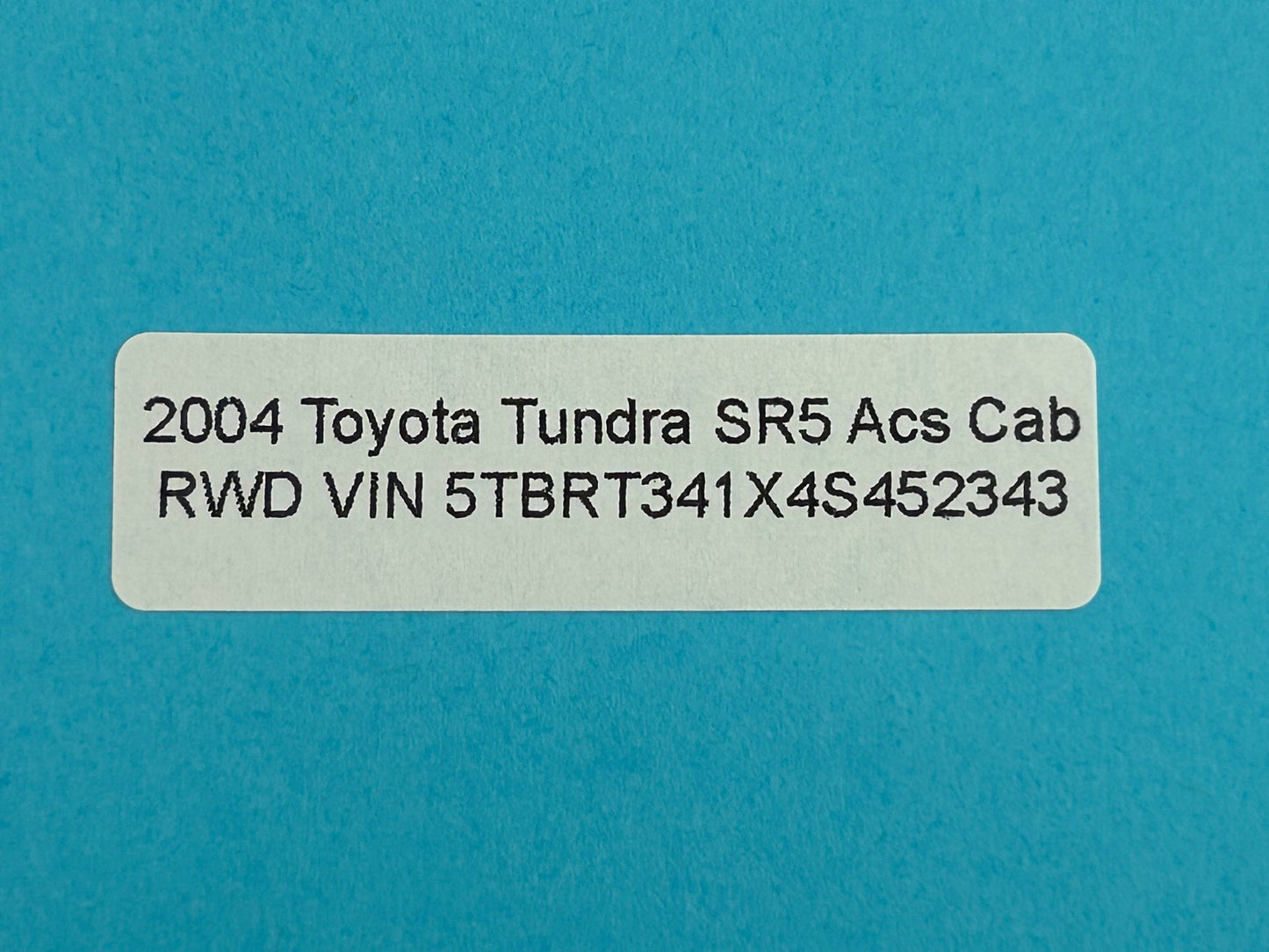 2000-2006 Toyota Tundra Extended Cab Rear Seat Belt Lap Belt Brown OEM