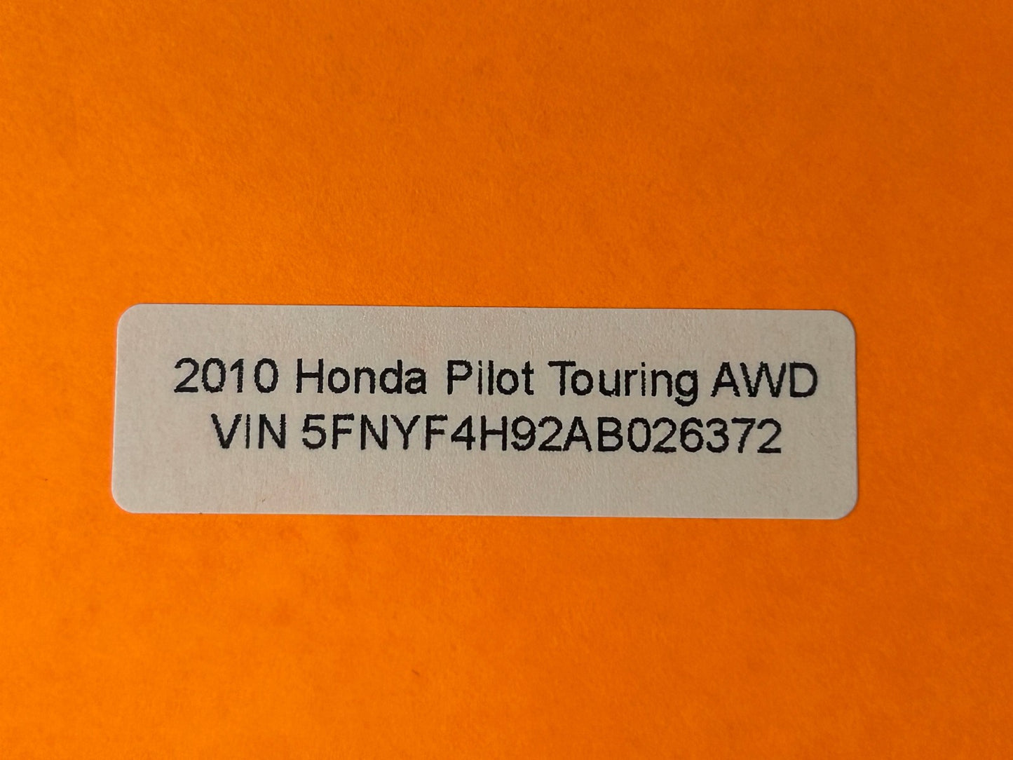 2009-2011 Honda Pilot Touring Left Rear Complete Door Panel with Shade OEM