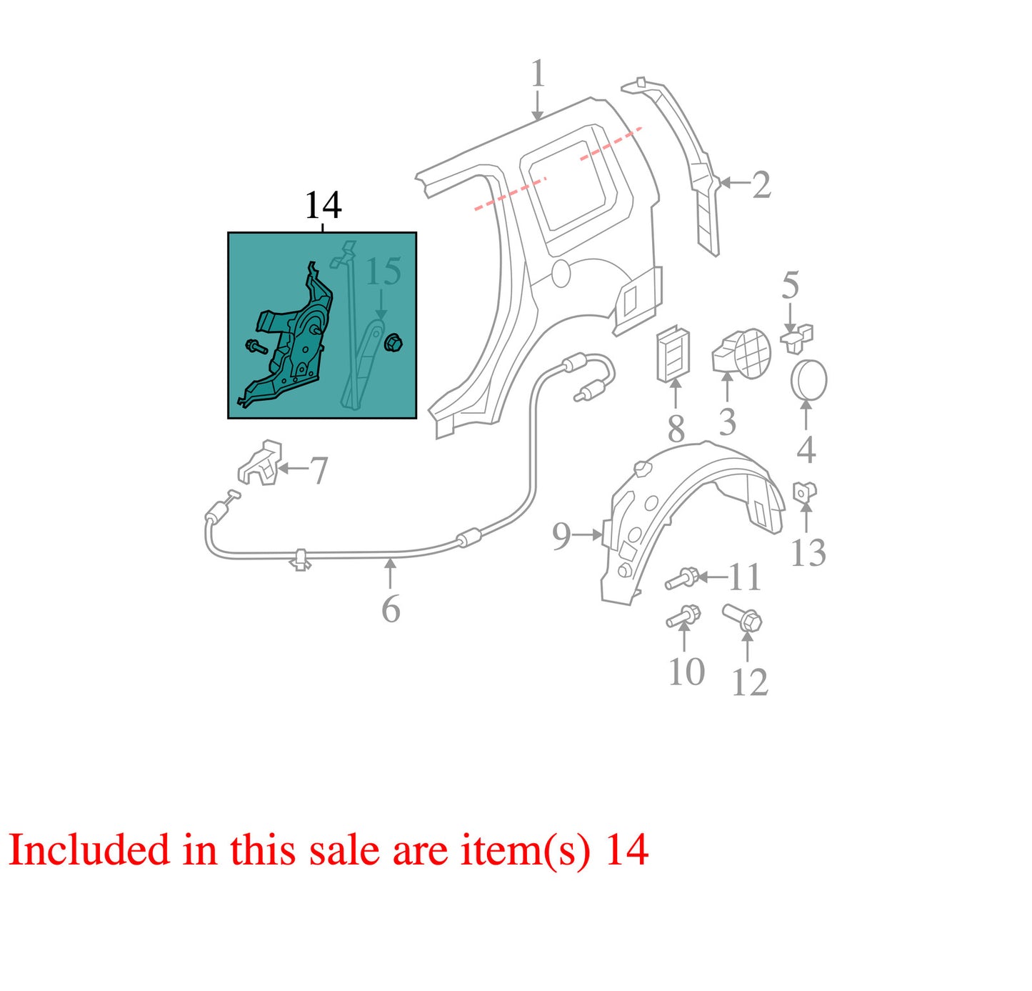 2009-2015 Honda Pilot Tailgate Lift Motor OEM