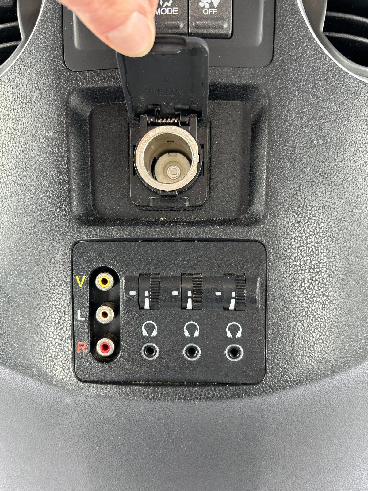2009-2015 Honda Pilot Center Console Rear Panel Switches Black OEM