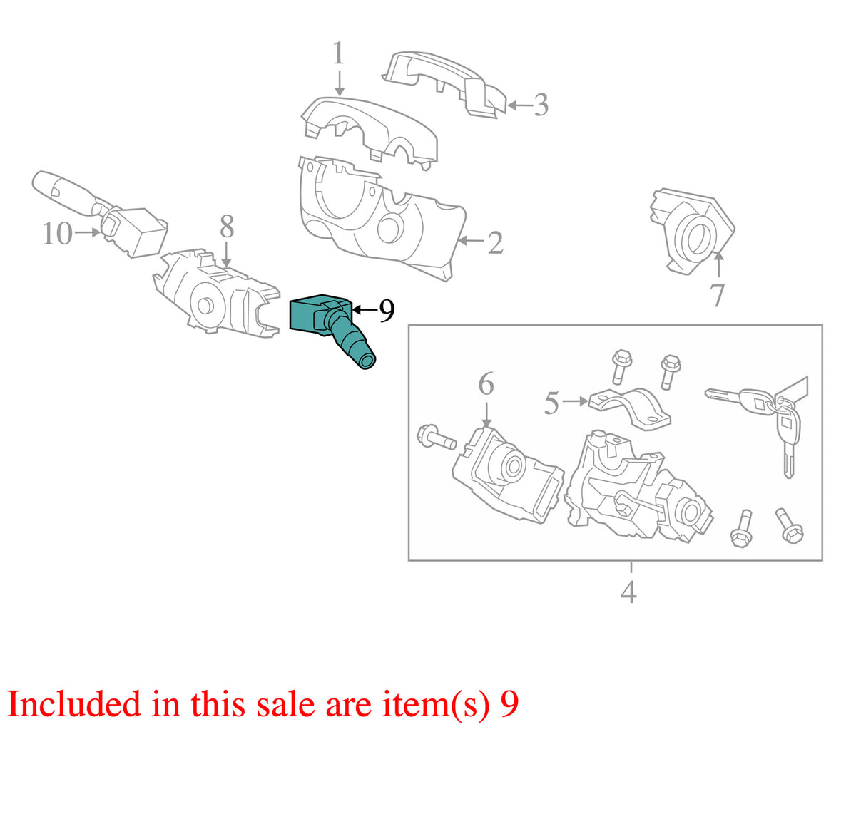2009-2015 Honda Pilot Windshield Wiper Switch OEM 35256SZAA01