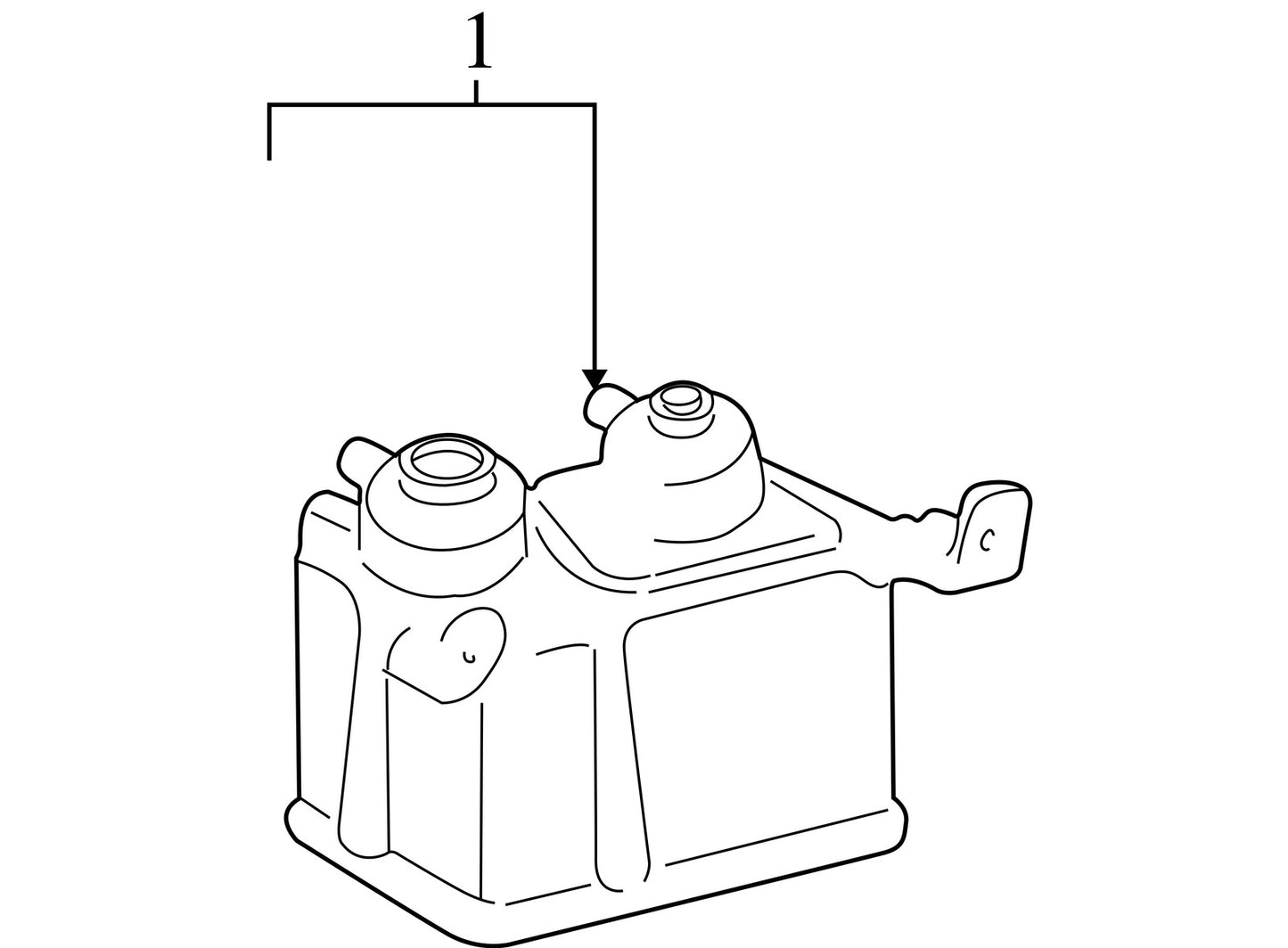 1996-2000 Toyota 4Runner Vapor Canister and Recirculating Valve OEM