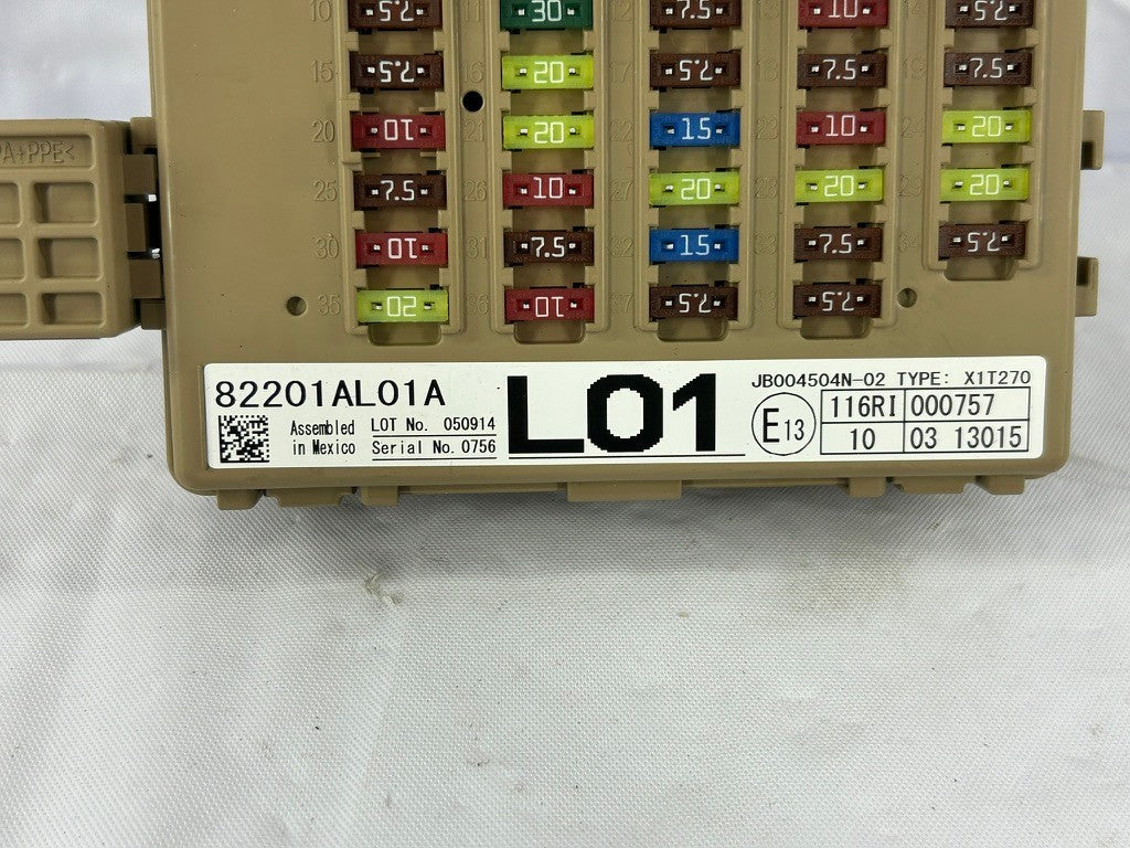 2015 Subaru Outback Junction Cabin Fuse Box 82201AL01A OEM