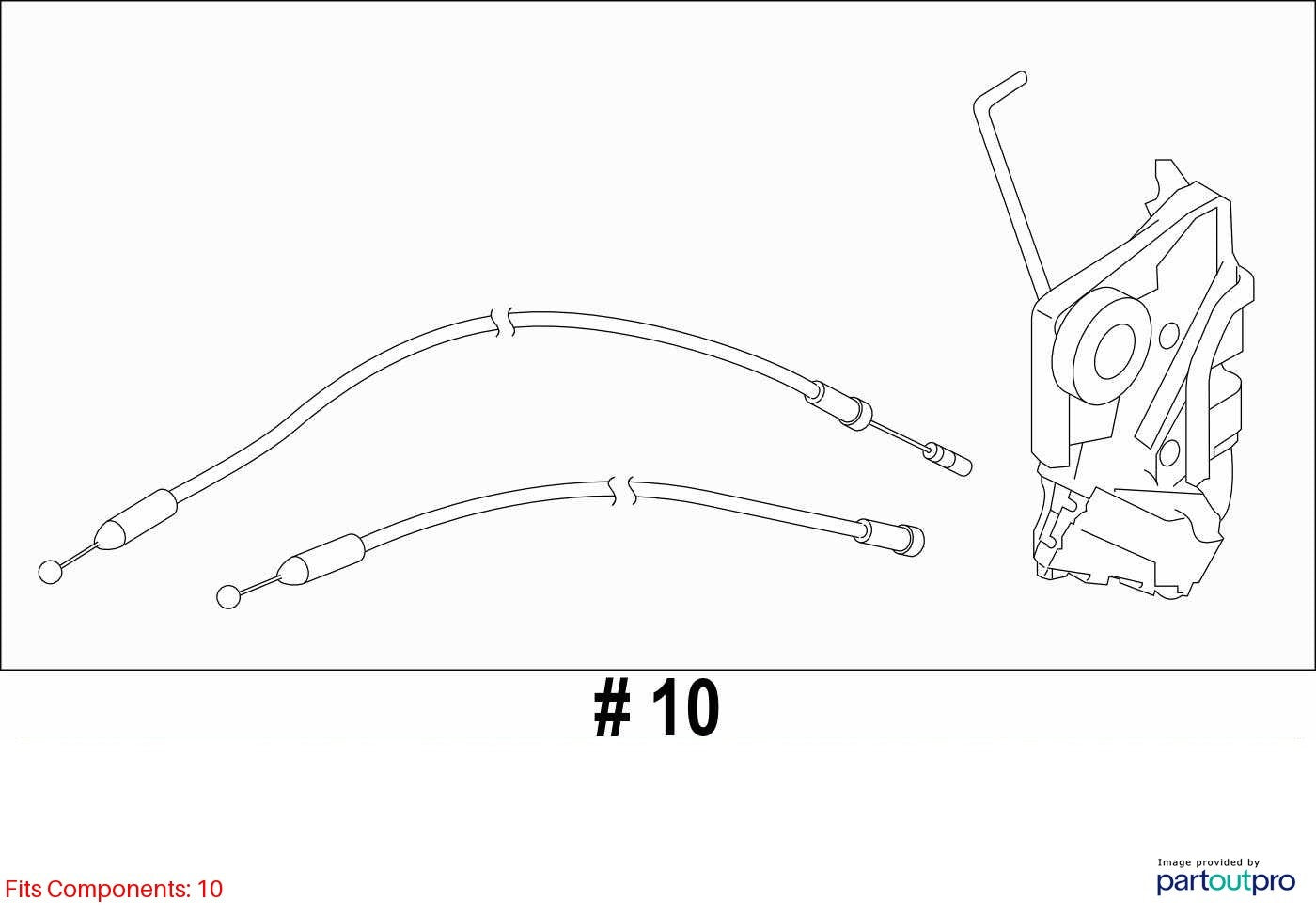 2015-2017 Subaru Outback Door Latch Lock Actuator Rear Right OEM