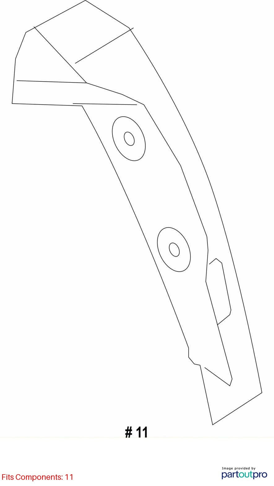 2015-2019 Subaru Outback Right Side Taillight Trim Tail Light Cover Cap OEM