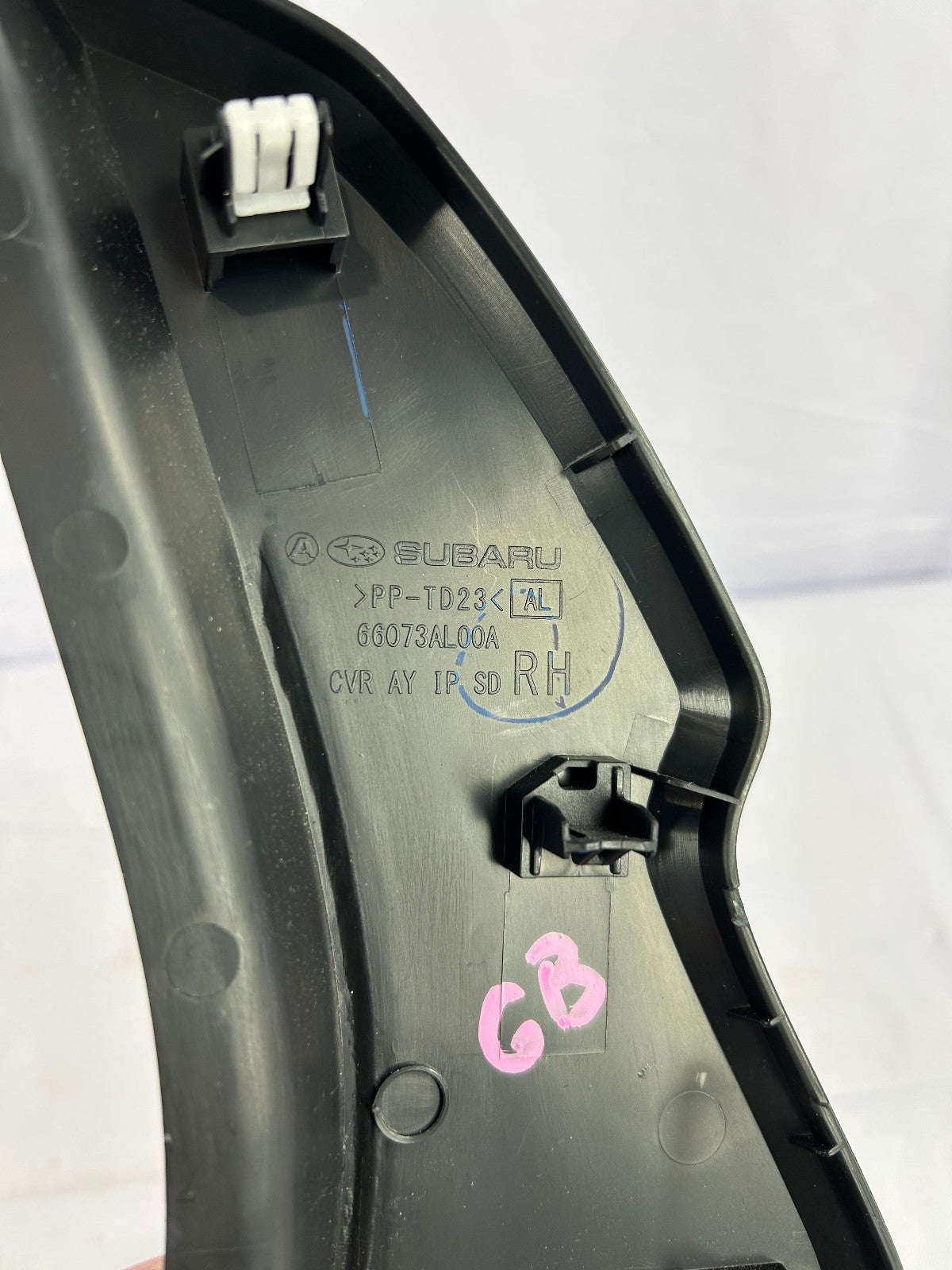 2015 Subaru Outback Right Dash End Cap Panel Black Trim Cover OEM